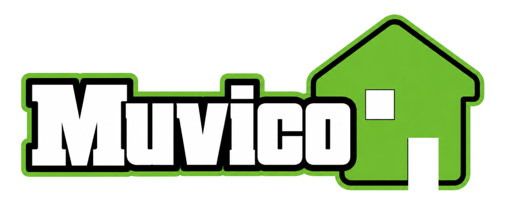 Logotipo de Muvico, empresa de multiservicios en Alhaurín el Grande especializada en montaje de cocinas, reparaciones del hogar, electricidad, fontanería, climatización y mantenimiento.